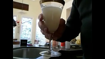 Preview 1 of Arab Hards - Jbarths  drinking  8 ounces  of  my  own  cum