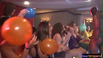 Preview 2 of Mom Alexa Faowx - CFNM babes partying with black stripper