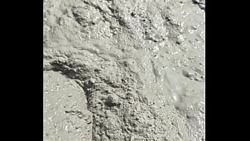 Preview 2 of Cnimasex Com - Solo Male Wading Barefoot in Lakebed of Mud