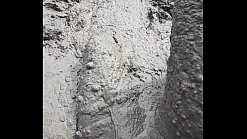 Preview 3 of Cnimasex Com - Solo Male Wading Barefoot in Lakebed of Mud