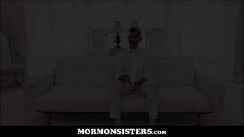 Preview 1 of Mizuki Nagase - Two Young Mormon Teen Threesome With Mormon Church President