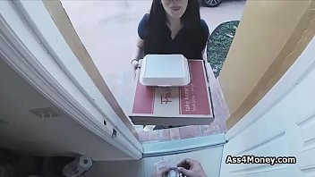 Preview 1 of Fastim Six - Pizza delivery girl fucks for cash on video