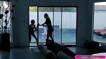 Preview 1 of Forced Vedios - Busty milf licked by her ex blonde gf