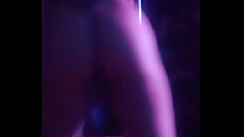 Preview 4 of Make Up Rom - Annie Body feature dancer pole blue monokini tripe shot gif