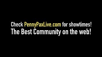 Preview 1 of Madma Di - Milky White Penny Pax Stretches Her Mouth With Fat Cock!