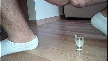 Preview 3 of Turns Into Wife Swap - Cumshot on Glass