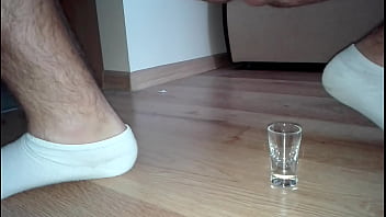 Preview 1 of Turns Into Wife Swap - Cumshot on Glass
