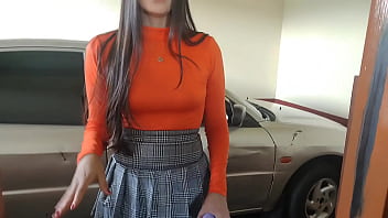 Preview 1 of Danni Daire Fgj - hermanastra visita a su hermanastro y termina en llev&aacute_ndose la vagina llena de esperma