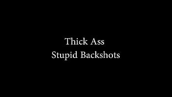 Preview 1 of Hand Job Own Boy - Black Thick Girl Gets Stupid Backshots