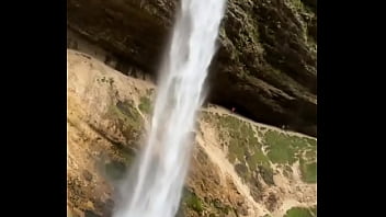Preview 3 of Pinoy Girl Solo Musterbate - Look at this powerful waterfall! ??Have you ever stood in front of a waterfall?#PowerfulWaterfall #NatureBeauty #W...