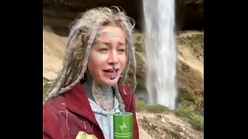 Preview 1 of Pinoy Girl Solo Musterbate - Look at this powerful waterfall! ??Have you ever stood in front of a waterfall?#PowerfulWaterfall #NatureBeauty #W...