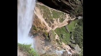 Preview 4 of Pinoy Girl Solo Musterbate - Look at this powerful waterfall! ??Have you ever stood in front of a waterfall?#PowerfulWaterfall #NatureBeauty #W...