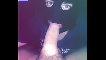 Preview 3 of Www Mother Boy Xnxx Com - Green eyes 24yo girl sucking a BWC with a mask