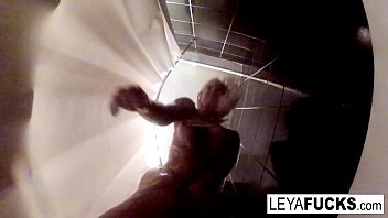 Preview 1 of Anak Tiket - Leya Falcon takes a camera with her into the shower