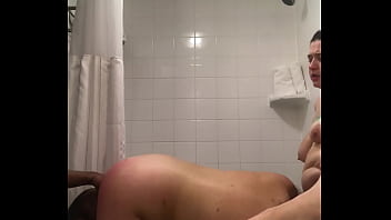 Preview 2 of Car Steal - Whootyslayer &amp_ WhodeesMistress Tag team Italian Milf in Bathroom