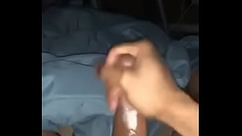 Preview 1 of Sister Sleep And Brother Seks - Stroking my big dick. Need someone to come suck it and ride it