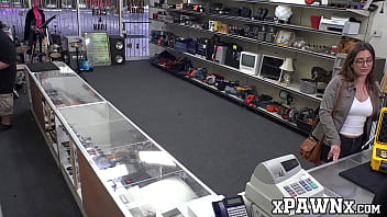 Preview 2 of Innie Pussy Defloration - Hottie drives a hard bargain and fucks in the pawnshop