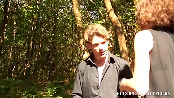 Preview 4 of Indian Milk Pissay - Walking tour in the woods with double cumshot in the mouth