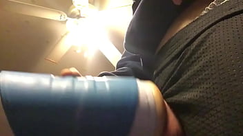 Preview 4 of Real Sound Anal - Me jerking around and toying my cock with my blowjob toy