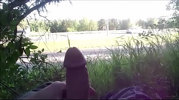 Preview 1 of My Hairy Stepmom - public jerking ,  dick flash