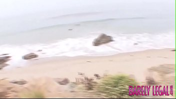 Preview 1 of Student Picup - Teen Jesse Jordan doused in big dick cum by the sea