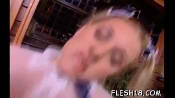 Preview 2 of New Xxvxx Hd - Lovely doll with amazing tits works jock like a porn mistresse