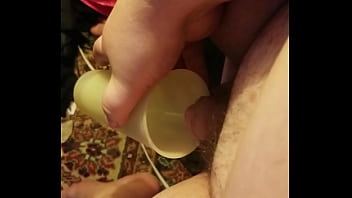 Preview 2 of Step Mam Sex - Tranny pig drinks its piss from its tiny dick