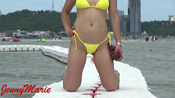Preview 4 of Loren Mirandi - Jenny Marie 5. new yellow bikini