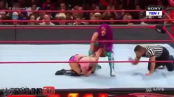 Preview 2 of Xexy Videos - Sasha Banks vs Alexa Bliss. Raw 2017.