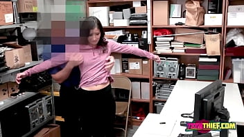 Preview 2 of Cut Gril Xx Hd Video - Emily whines as she takes officers cock after being caught stealing