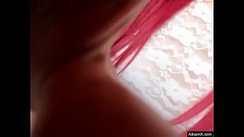 Preview 1 of Mom Forced So Friends - Red Hair Girl Giant Dildo Masturbation