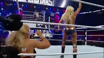 Preview 2 of Astonishing Cunt Gape Parade - Kelly Kelly stinkfaces Beth Phoenix.