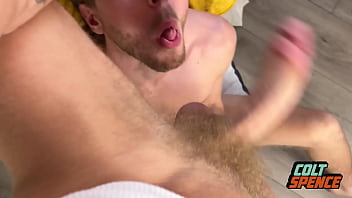 Preview 2 of Idan Sex Hd - Colt Spence Dumps A Huge Load in Sweet College Boy Alurdun&#039_s Tight Ass