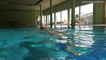 Preview 2 of Desi Maids - Diana Rius with hot tits touches her body underwater