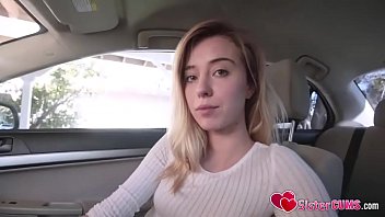 Preview 3 of Little Lupe Peeing - POV Fucking Stepbrother in Car