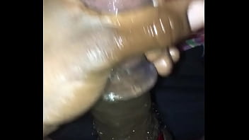 Preview 2 of York New Techear - BBC jerk dick in hand with toy dick ring