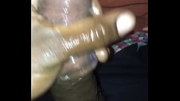 Preview 3 of York New Techear - BBC jerk dick in hand with toy dick ring