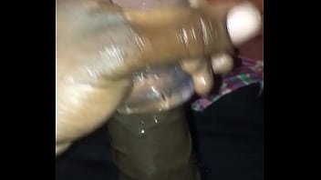 Preview 1 of York New Techear - BBC jerk dick in hand with toy dick ring