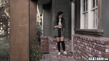 Preview 1 of Mompov Com Casting Full - Troubled brunette virgin teen fucked by a social worker