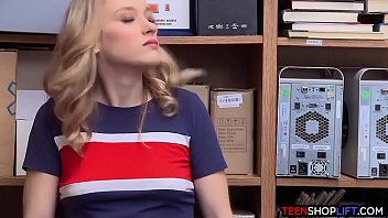 Preview 2 of Download Black Pornorgraphy - Young blonde thief works something out with the officer