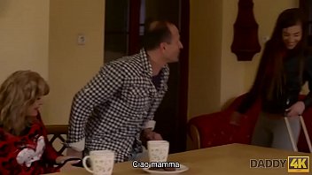 Preview 1 of Cathy Heaven Cheat Fucking - DADDY4K. Le figlie di mamma e il nuovo fidanzato
