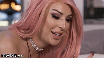 Preview 1 of Tribbing Harder - TransSensual Chanel Santini &amp_ Lance Hart 69 &amp_ Anal Sex