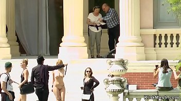 Preview 2 of Nepali Real Jangal Sex Video - Busty blonde fisted in public