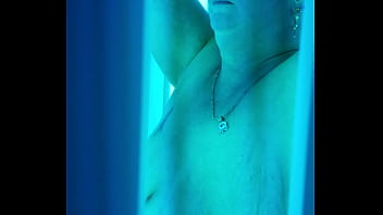Preview 2 of 666 Bukkake 44 - Rose in the tanning booth