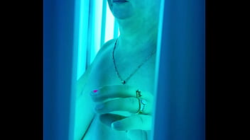 Preview 3 of 666 Bukkake 44 - Rose in the tanning booth