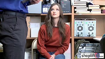 Preview 1 of Xxxxxx Top Hdxxx - Tattooed brunette teen busted by a perverted policeman
