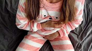 Preview 1 of Shaadi Vale Sex - skinny babe 18yo in pajama fingering pussy and squirting