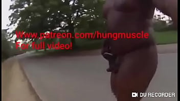 Preview 4 of Girl Father Incest - Walking NAKED In PUBLIC Park