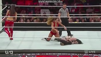 Preview 3 of Trpalx Sex - Paige vs The Bellas. Handicap match. Raw 2015.