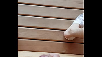 Preview 2 of Girl Anmal Dog - cum on sauna